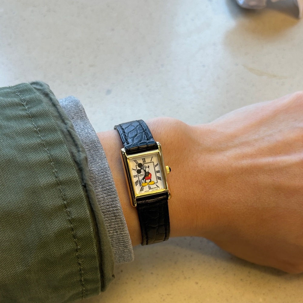 Vintage Mini Tank Mickey Watch